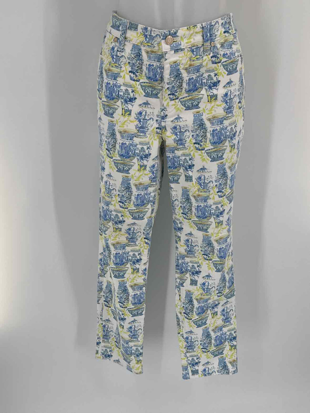 Size 10 Talbots Blue Print Pants