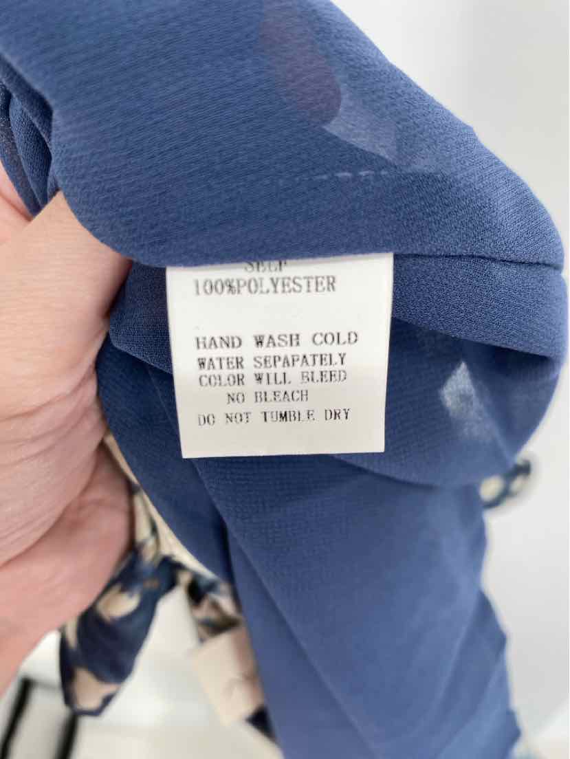 Size M PINCH Blue Print Dress