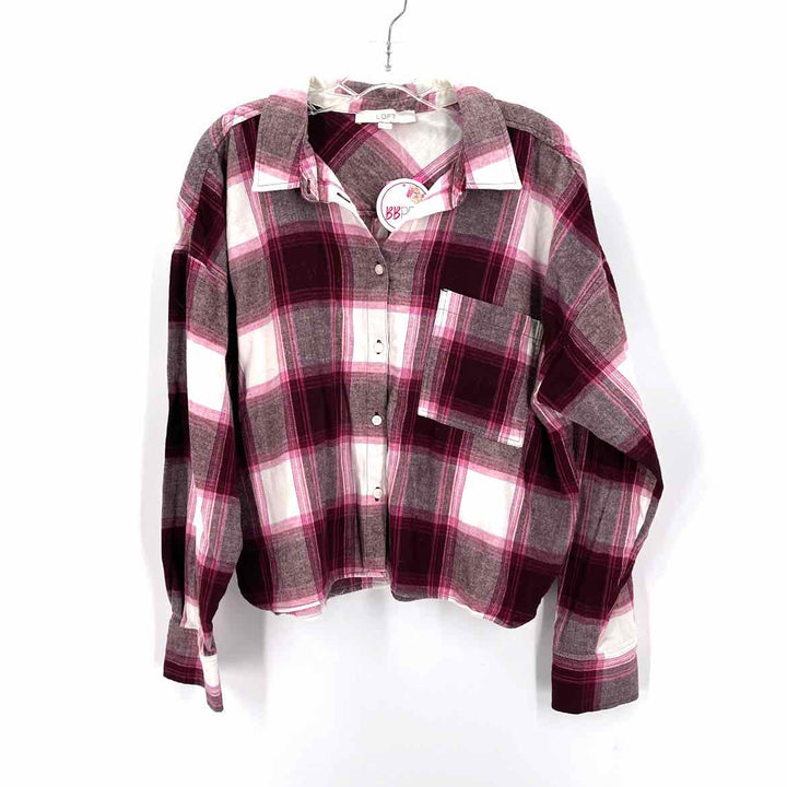 Size XL Ann Taylor Burgundy Shirt