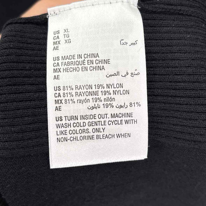 Size XL JM COLLECTION Black Knit Sweater