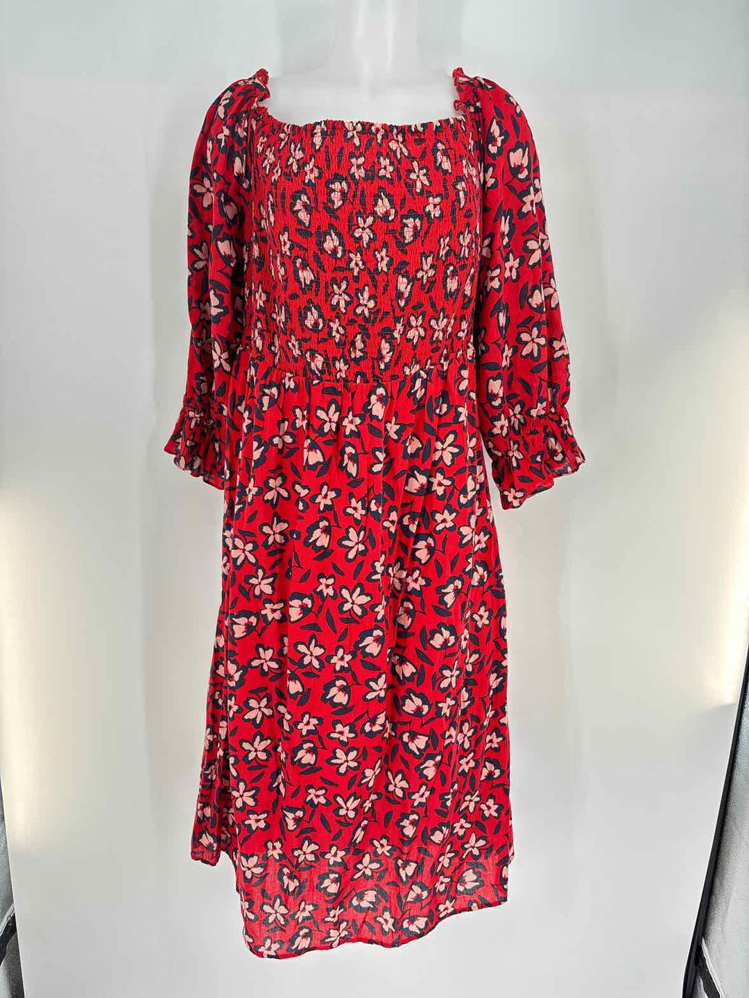 Size 2X who what wear Red Print Dress