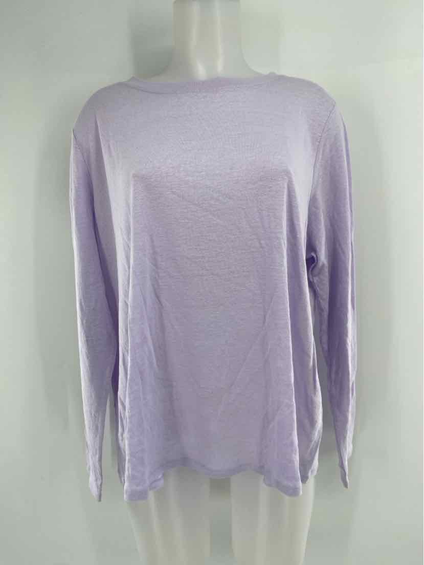 Size XL Eileen Fisher Purple Cotton Shirt