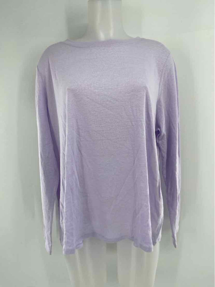 Size XL Eileen Fisher Purple Cotton Shirt