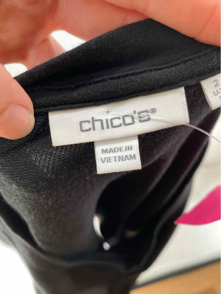 Size L Chico's Black Shirt