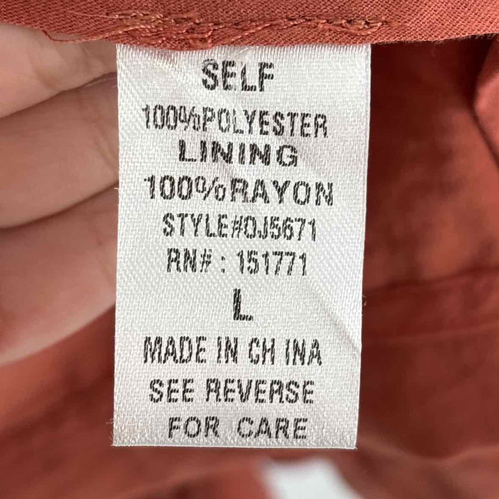 Size L Rust Jacket