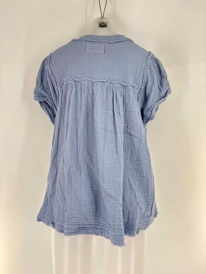 Size M WE THE FREE Blue Shirt