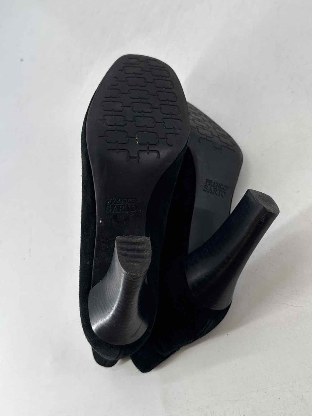 Shoe Size 8 FRANCO SARTO Black Suede Boots