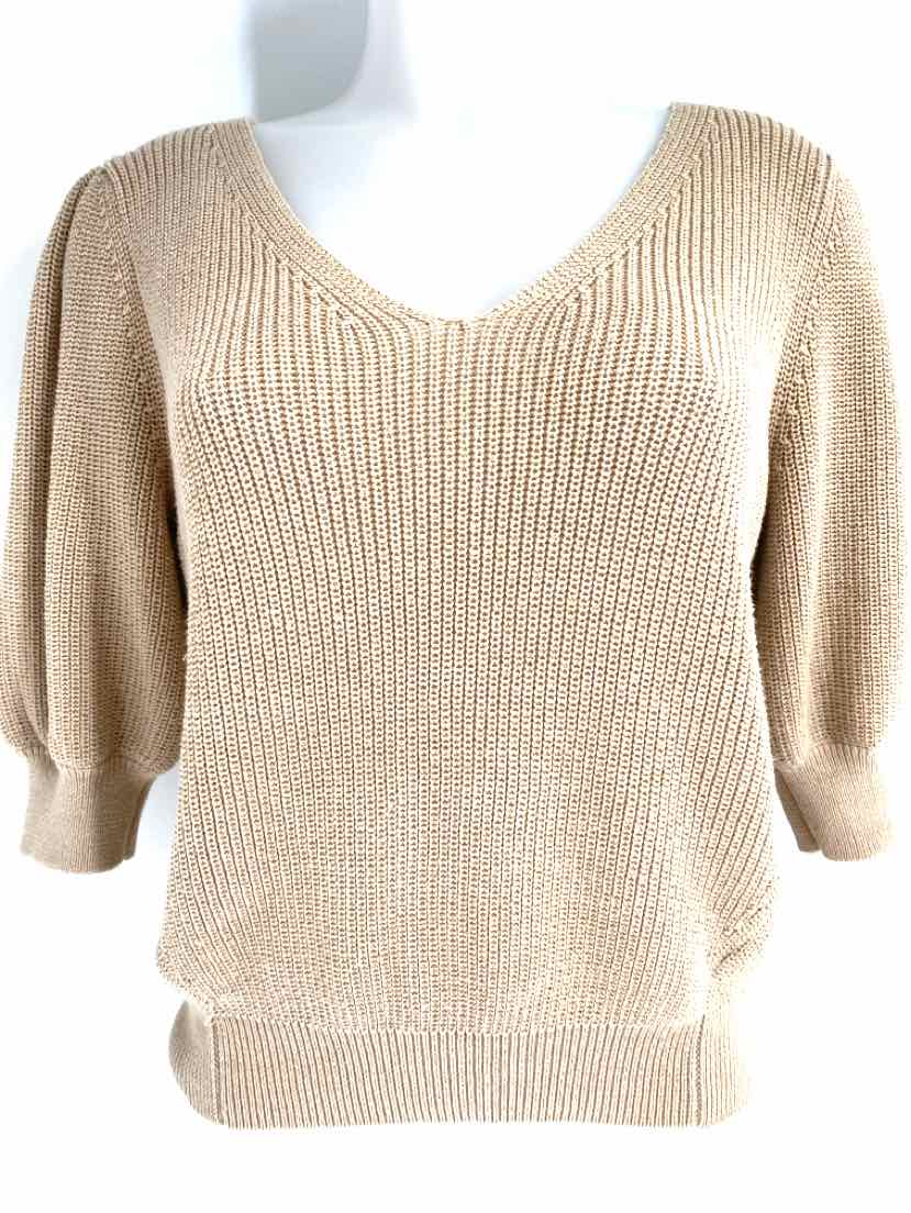 Size M GENTLE FAWN Beige Knit Sweater