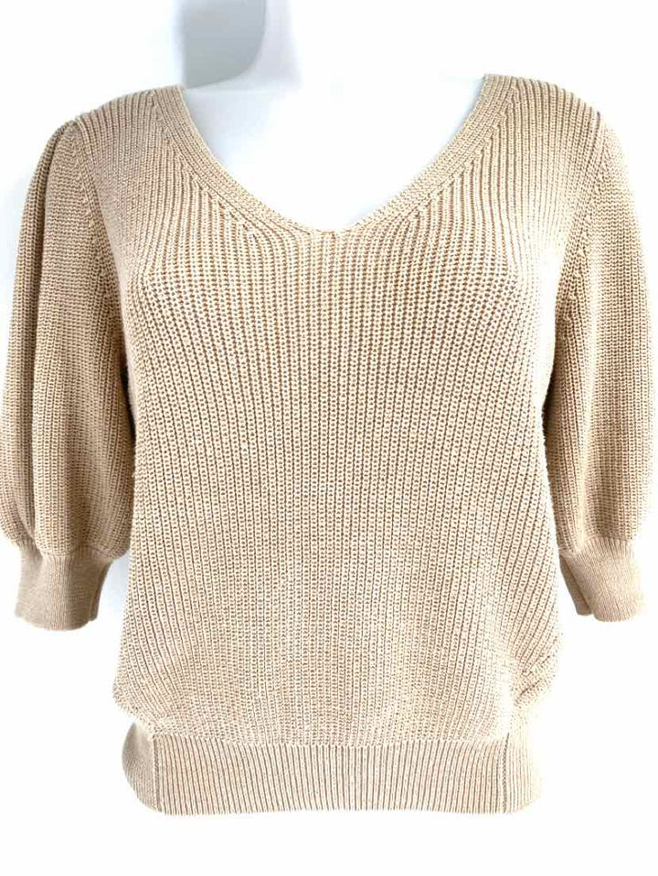 Size M GENTLE FAWN Beige Knit Sweater
