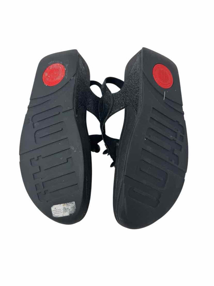 Shoe Size 9 FITFLOP Black Sandals