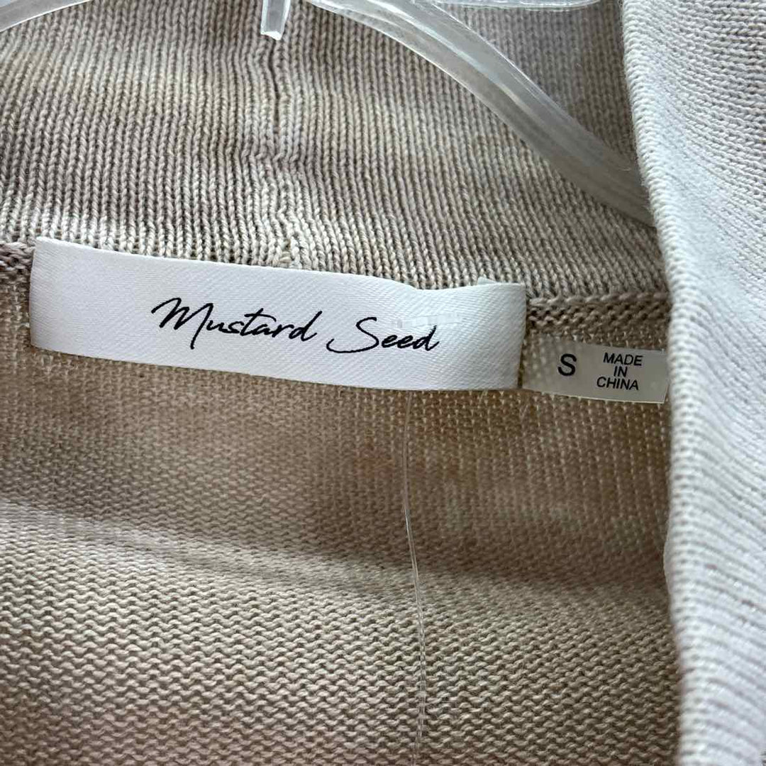 Size S MUSTARD SEED Cream Sweater