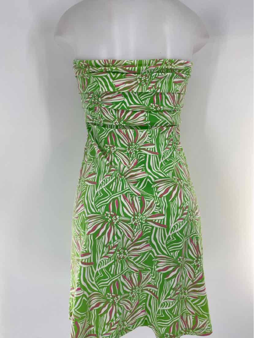 Size M Lilly Pulitzer Green Print Dress