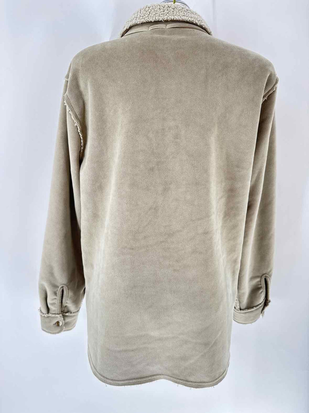 Size L DYLAN Taupe Fleece Shirt