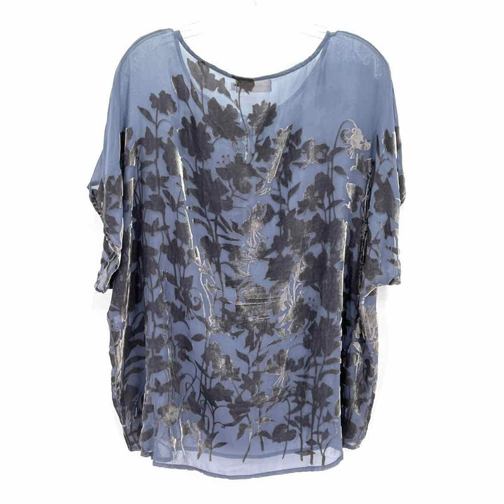 Size M Blue Velour Shirt