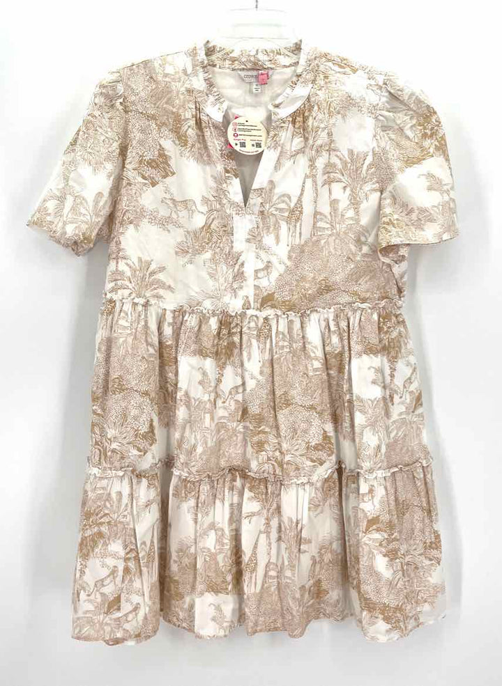 Size XL CROWN & IVY White Cotton Dress