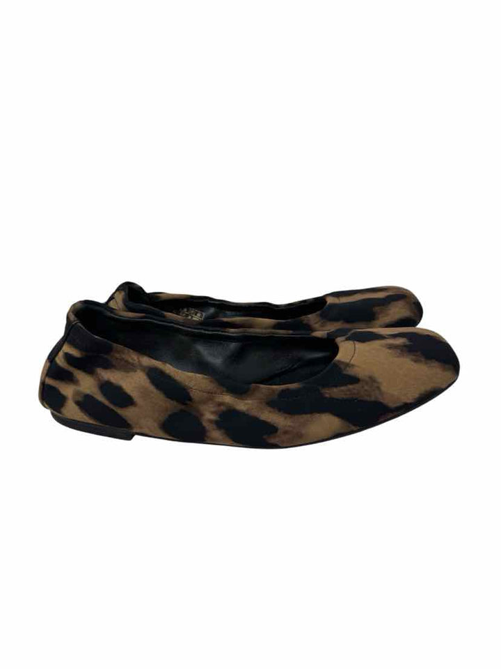 Shoe Size 8.5 Stuart Weitzman Brown Print Flats