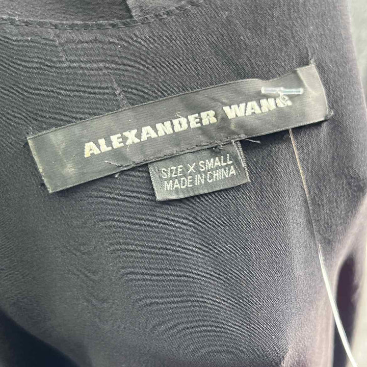 Size XS ALEXANDER WANG Black Silk Jacket