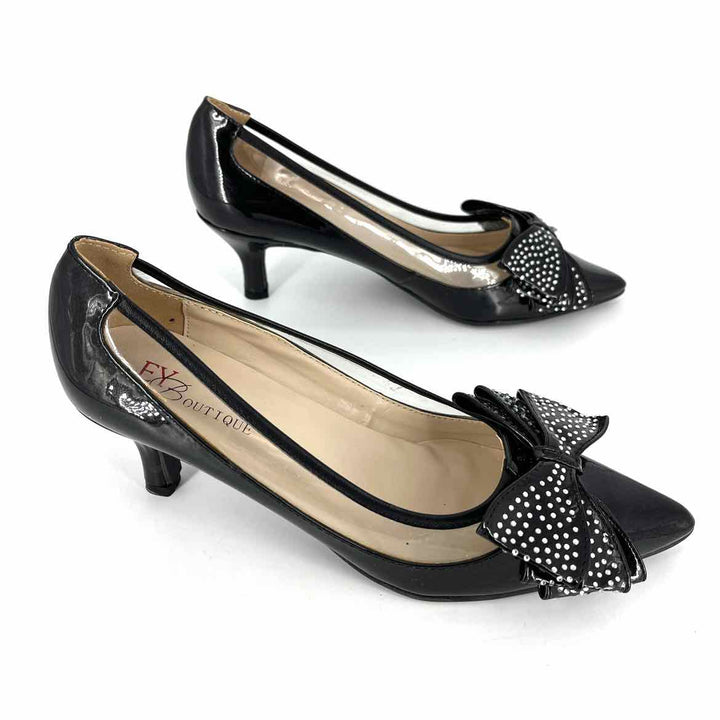 Shoe Size 7 Black PATENT Pumps