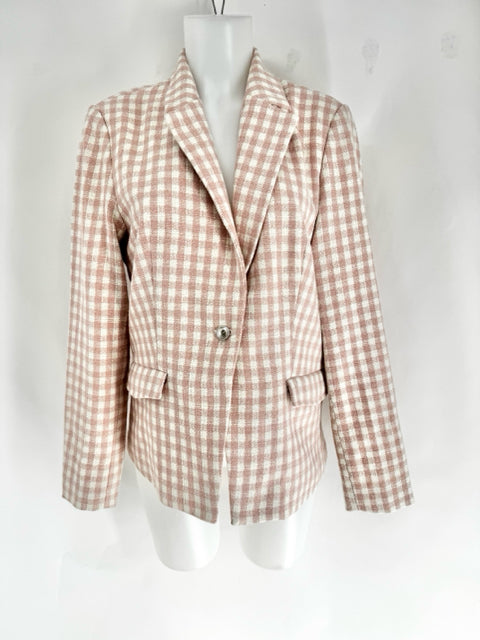 Size L BLANK NYC Pink Tweed Blazer