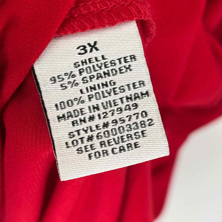 Size 3X Red Dress