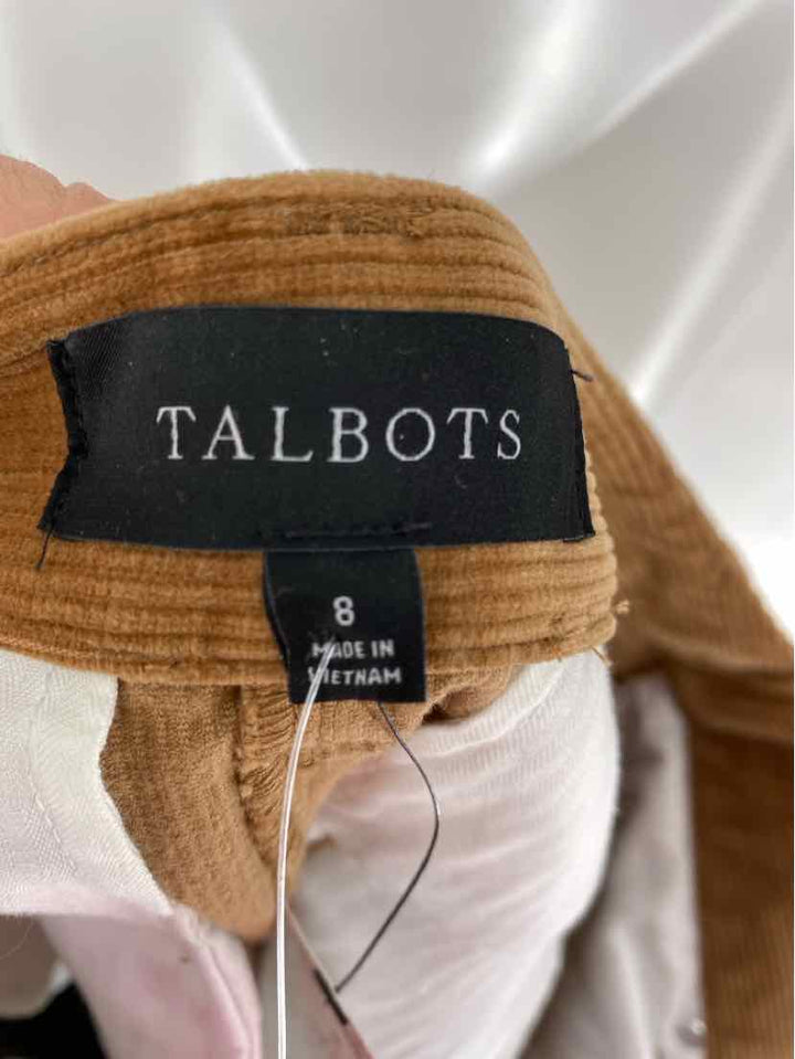 Size 8 Talbots Brown Corduroy Skirt