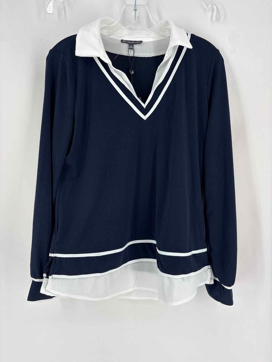 Size M Adrianna Papell Navy Sweater