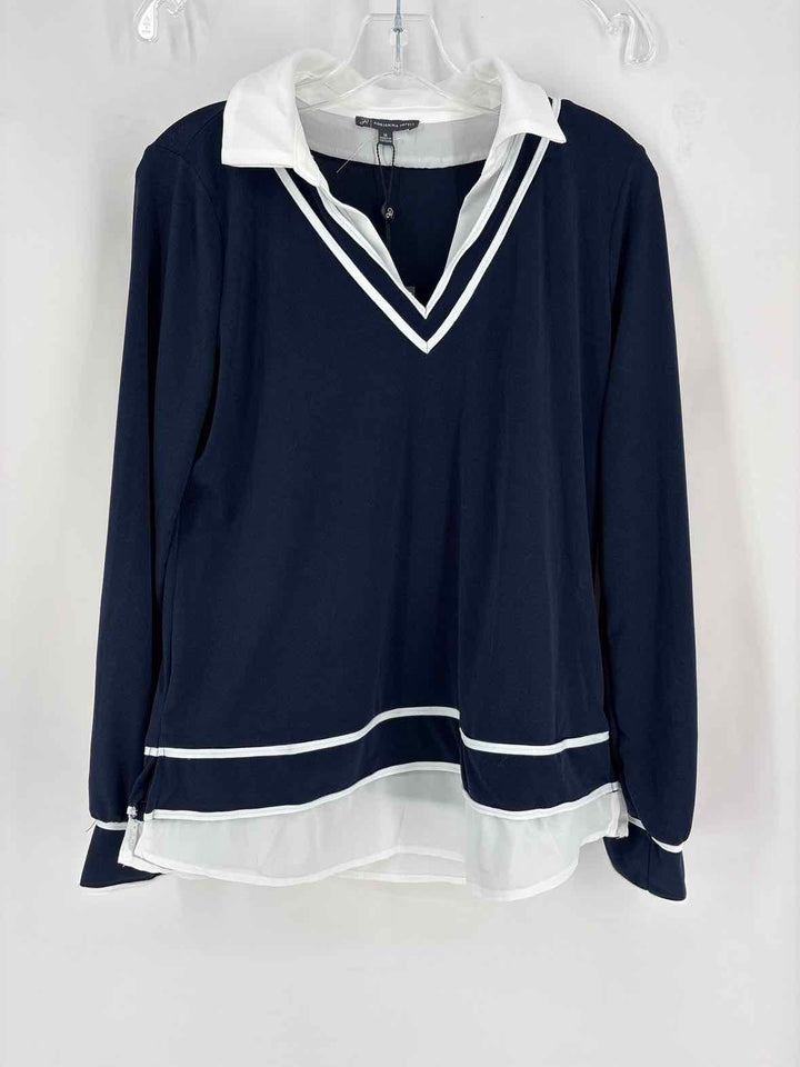 Size M Adrianna Papell Navy Sweater