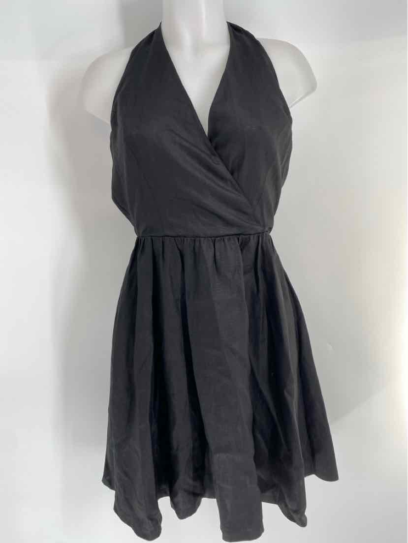 Size 4 Black Linen Dress
