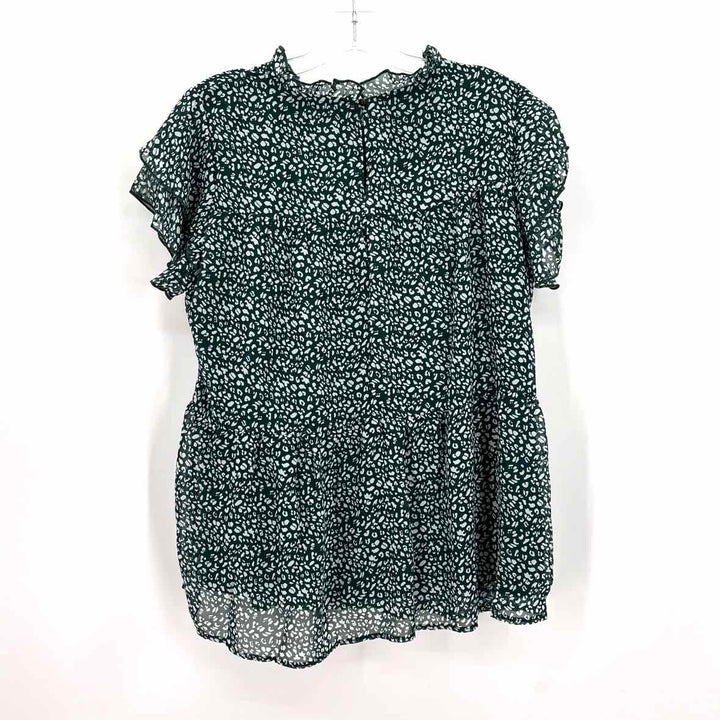 Size M Green Print Shirt