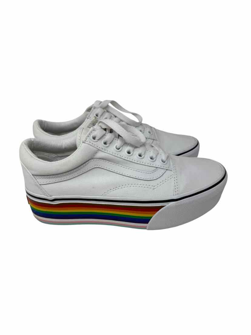 Shoe Size 8 Vans White Sneakers
