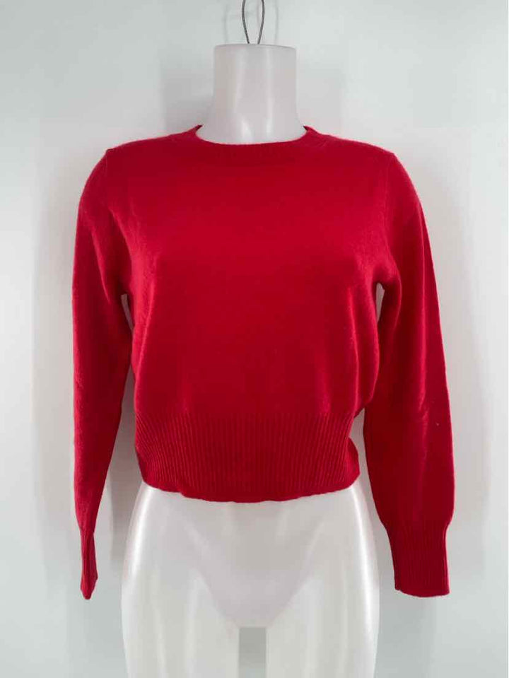Size S J Crew Red Cashmere Sweater
