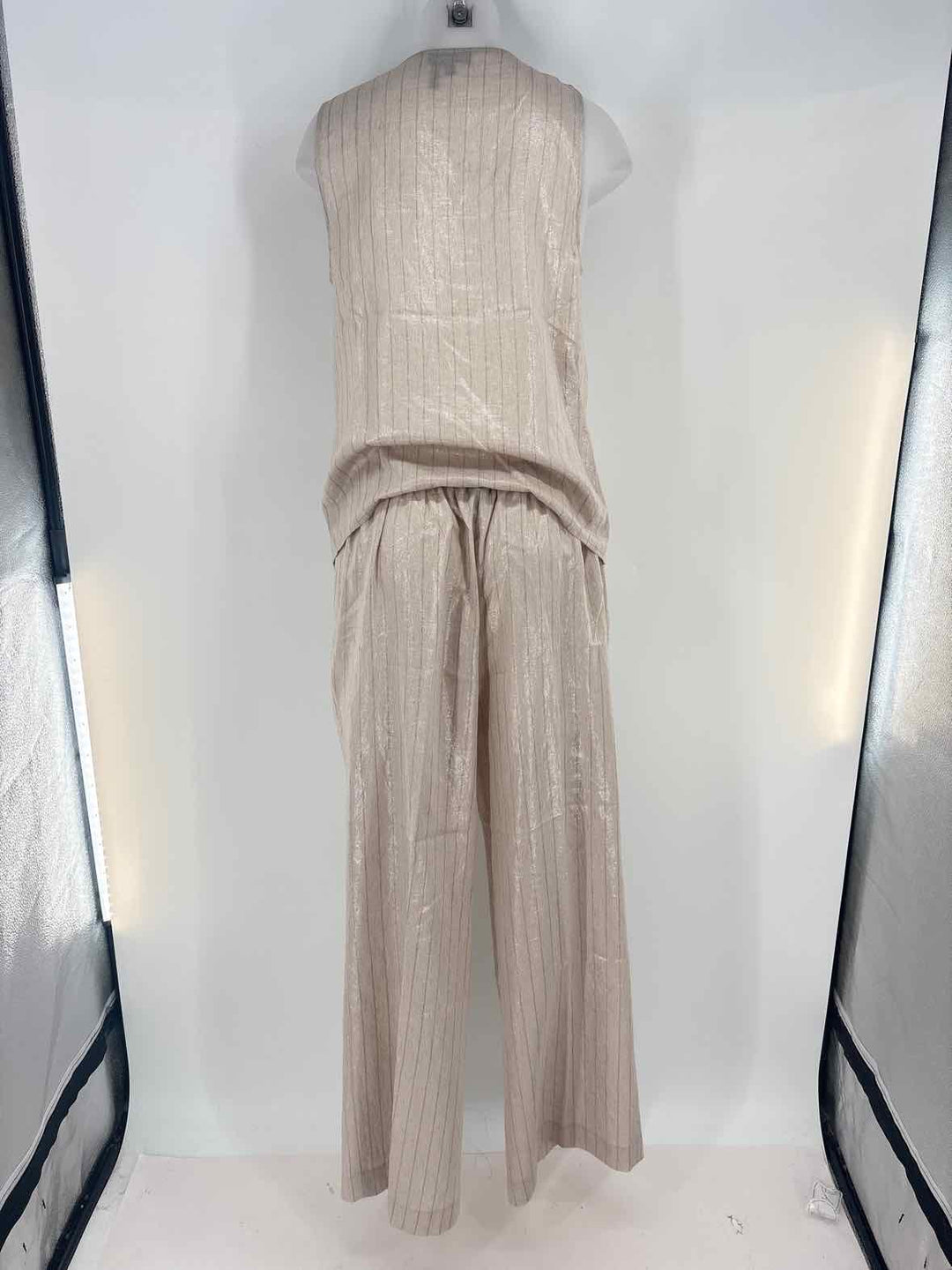 Size S KAREN KANE Gold Linen 2 PC Dress