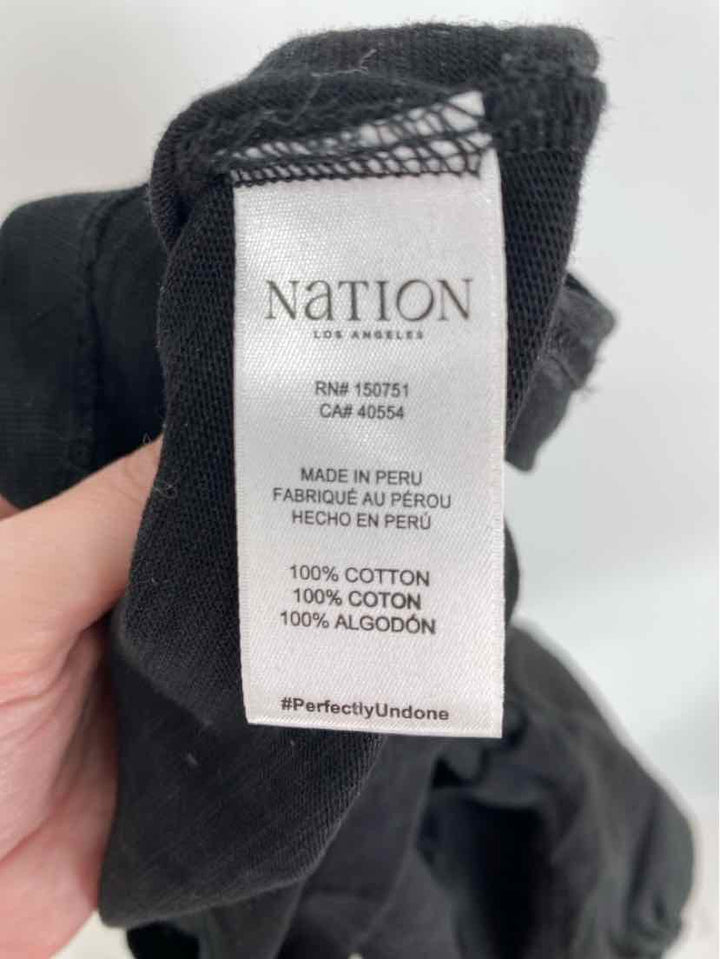 Size S NATION Black Shirt