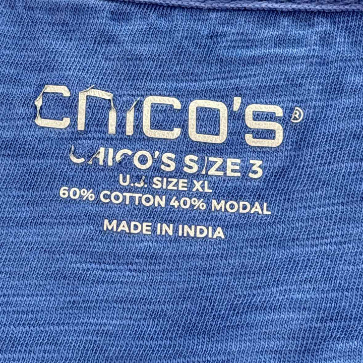 Size XL Chico's Blue Shirt