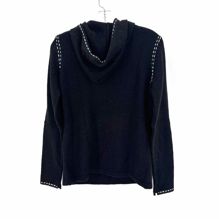 Size M LOFT Black Knit Wool Sweater