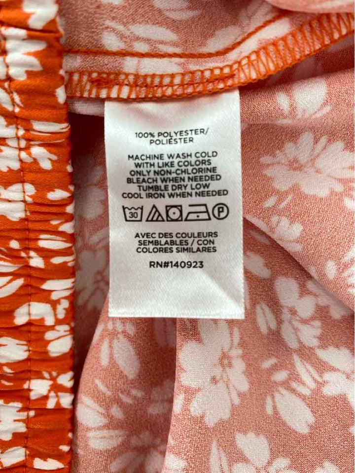Size L Ann Taylor Orange Skirt