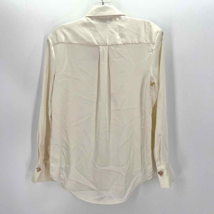 Size XS RACHEL ROY Ivory Sateen Shirt