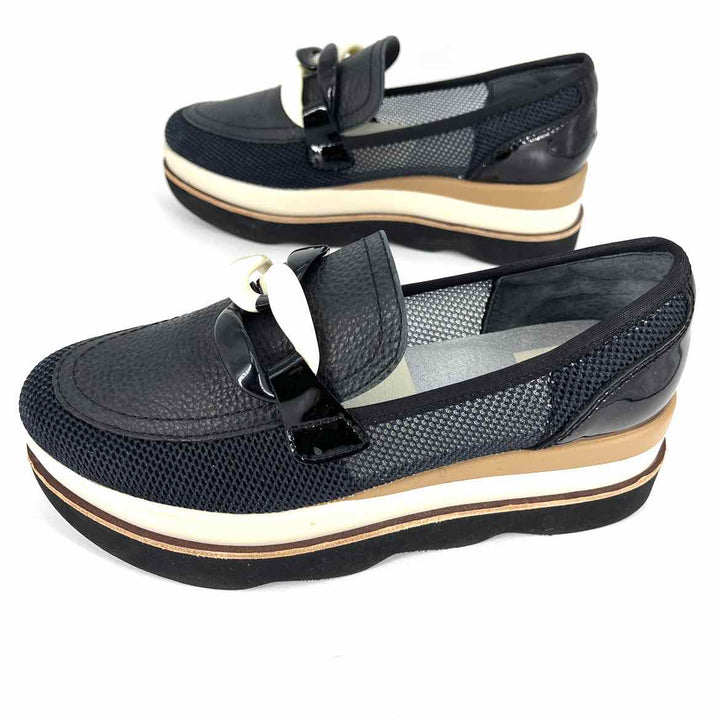 Shoe Size 7 Dolce Vita Black Mesh Leather Loafers