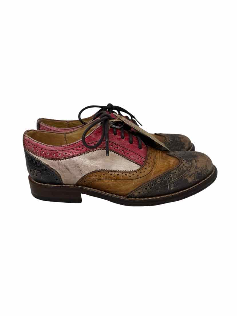 Shoe Size 8 Bed Stu Multi-Color Leather Pumps