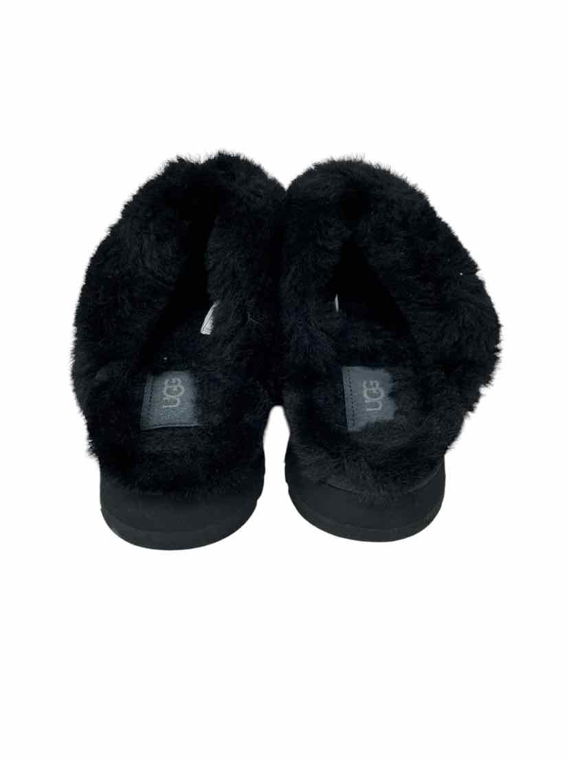 Shoe Size 6 Ugg Black Suede Slippers