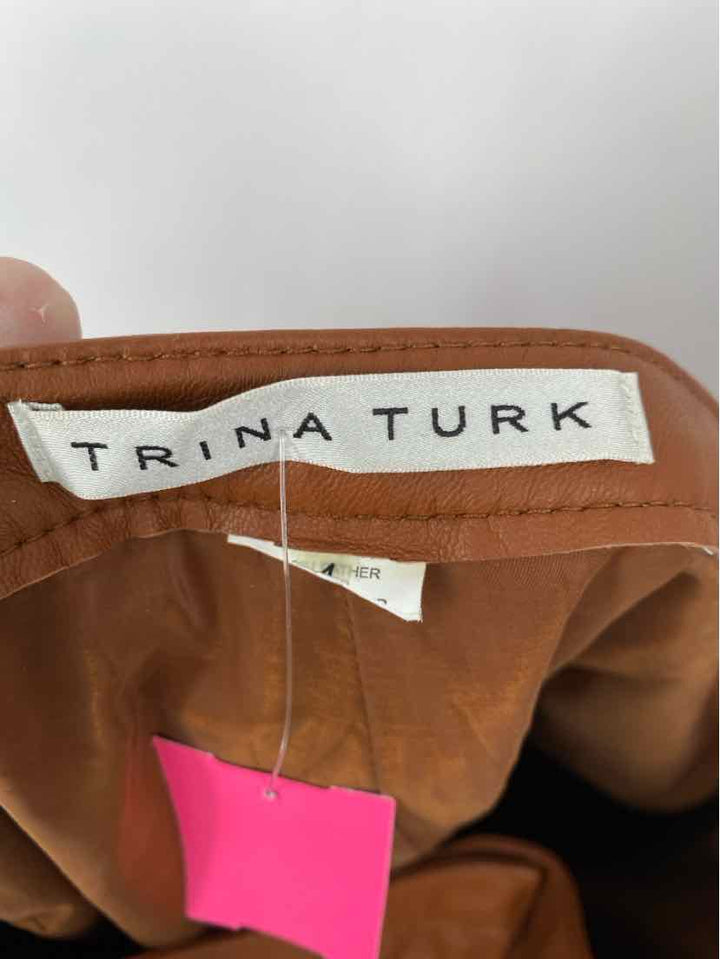 Size 4 TRINA TURK Brown Pants