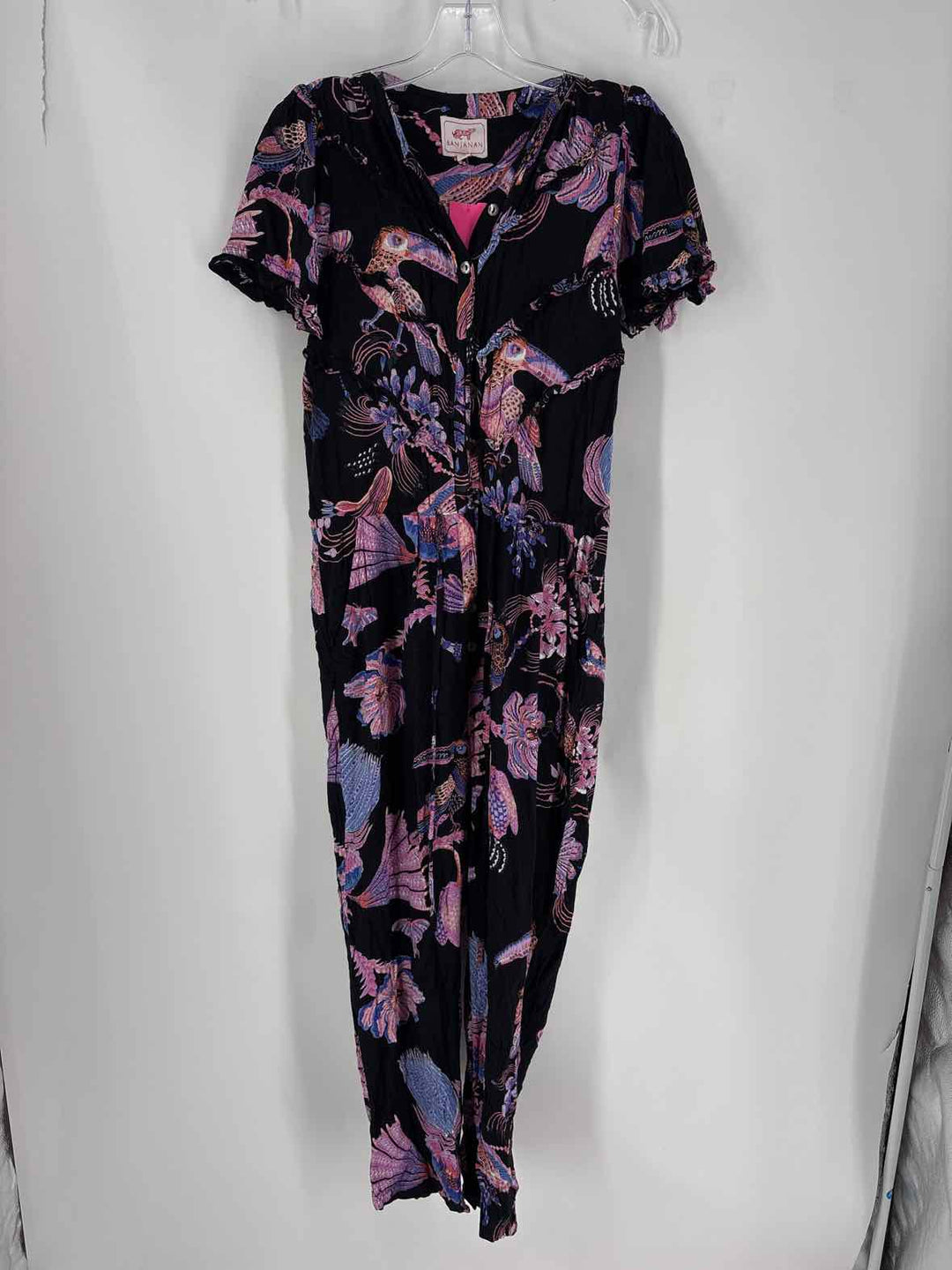 Size S Black Print Romper