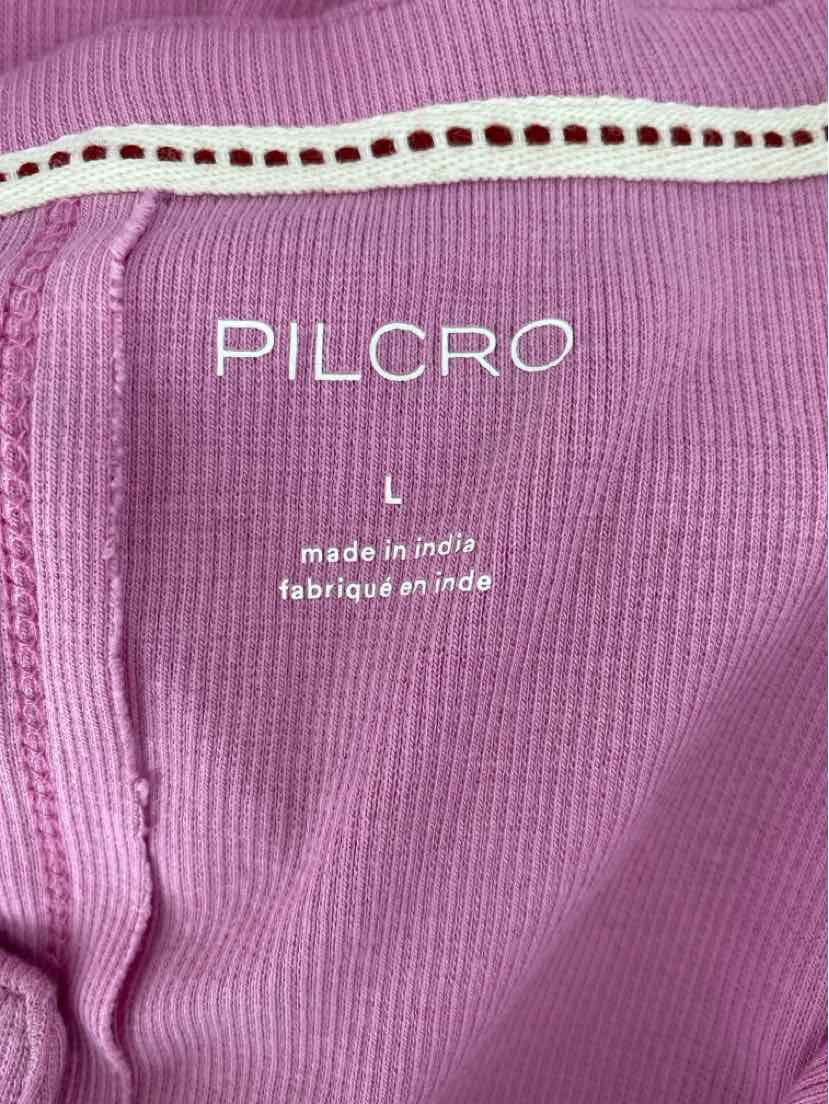 Size L Anthropologie Pink Cotton Shirt