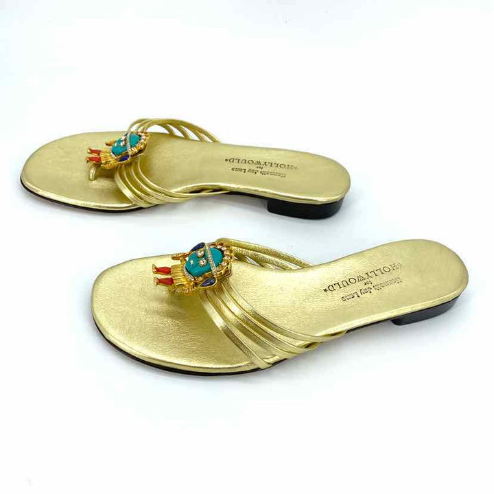 Shoe Size 7 Gold Luxury - Sandals