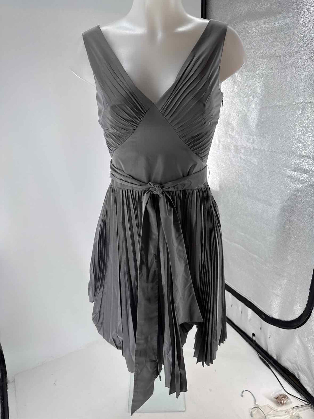 Size 0 Banana Republic Gray Silk Dress