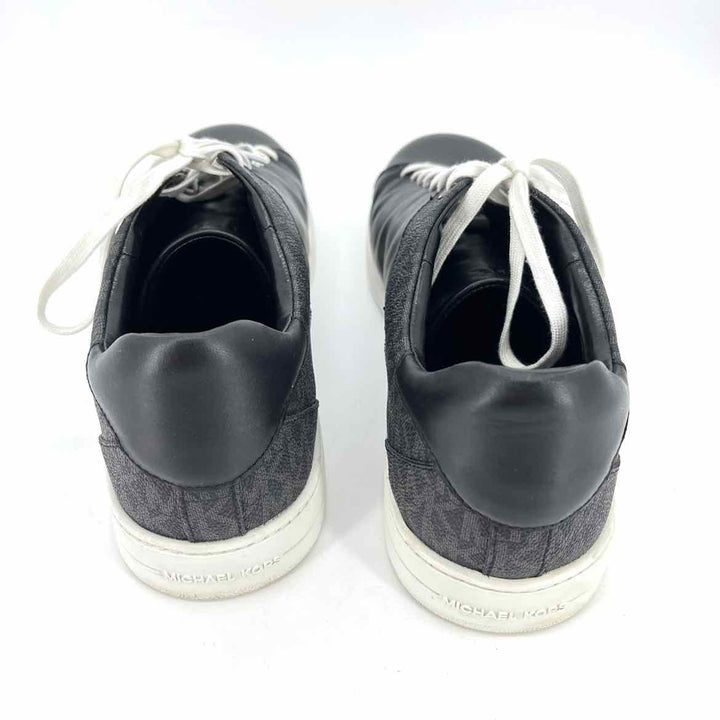 Shoe Size 4.5 Michael Kors Black Leather Canvas Sneakers