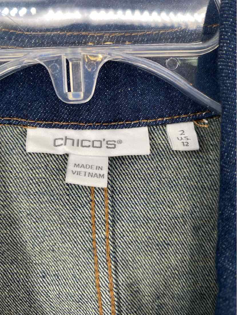 Size L Chico's Denim Blazer