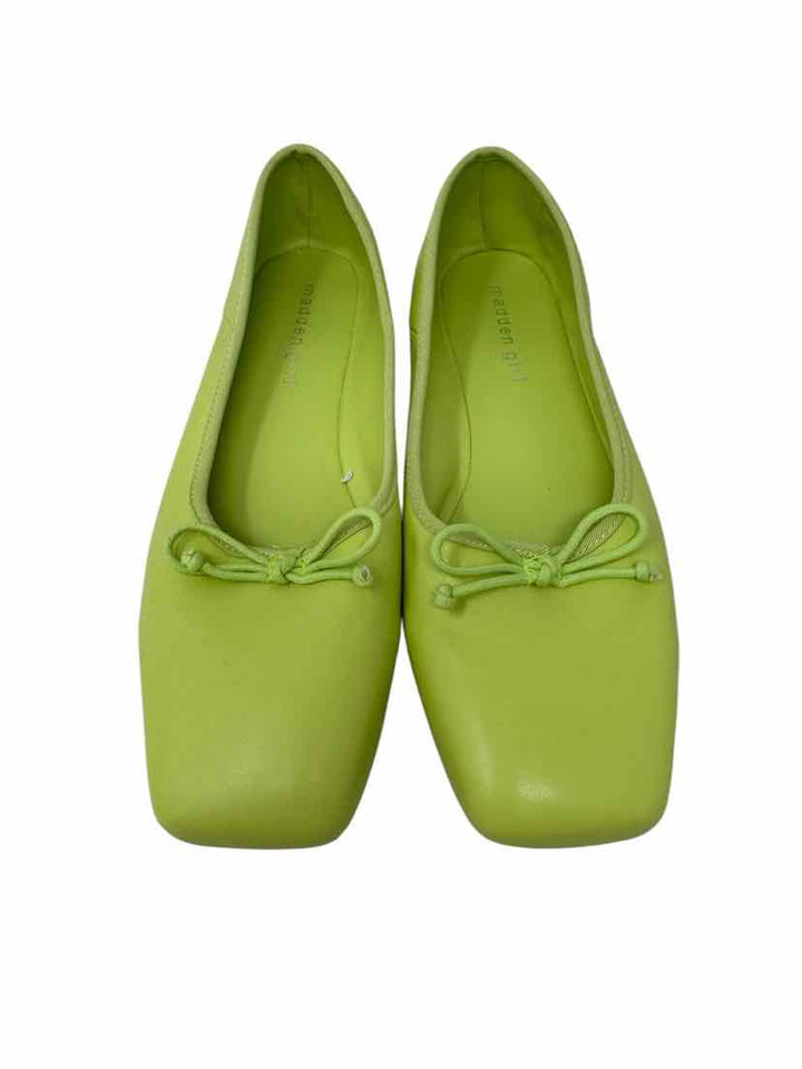 Shoe Size 9 Steve Madden Lime Green Leather Flats