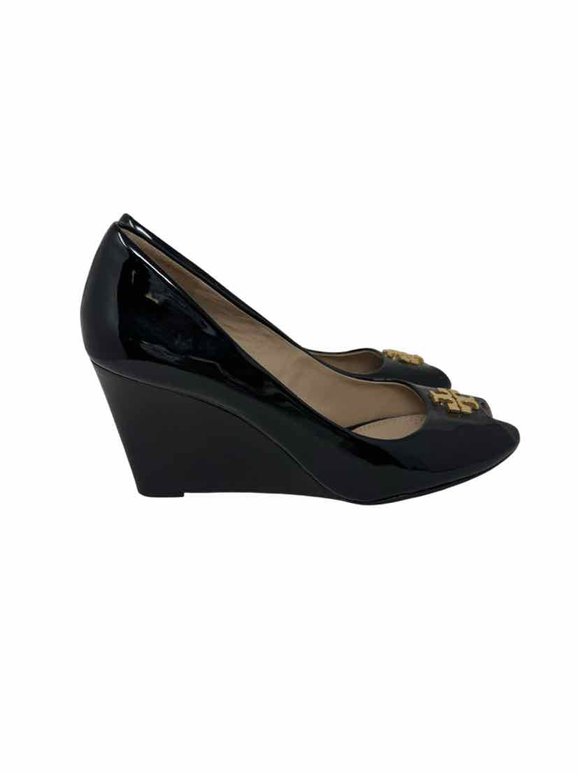 Shoe Size 8 Tory Burch Black PATENT Pumps
