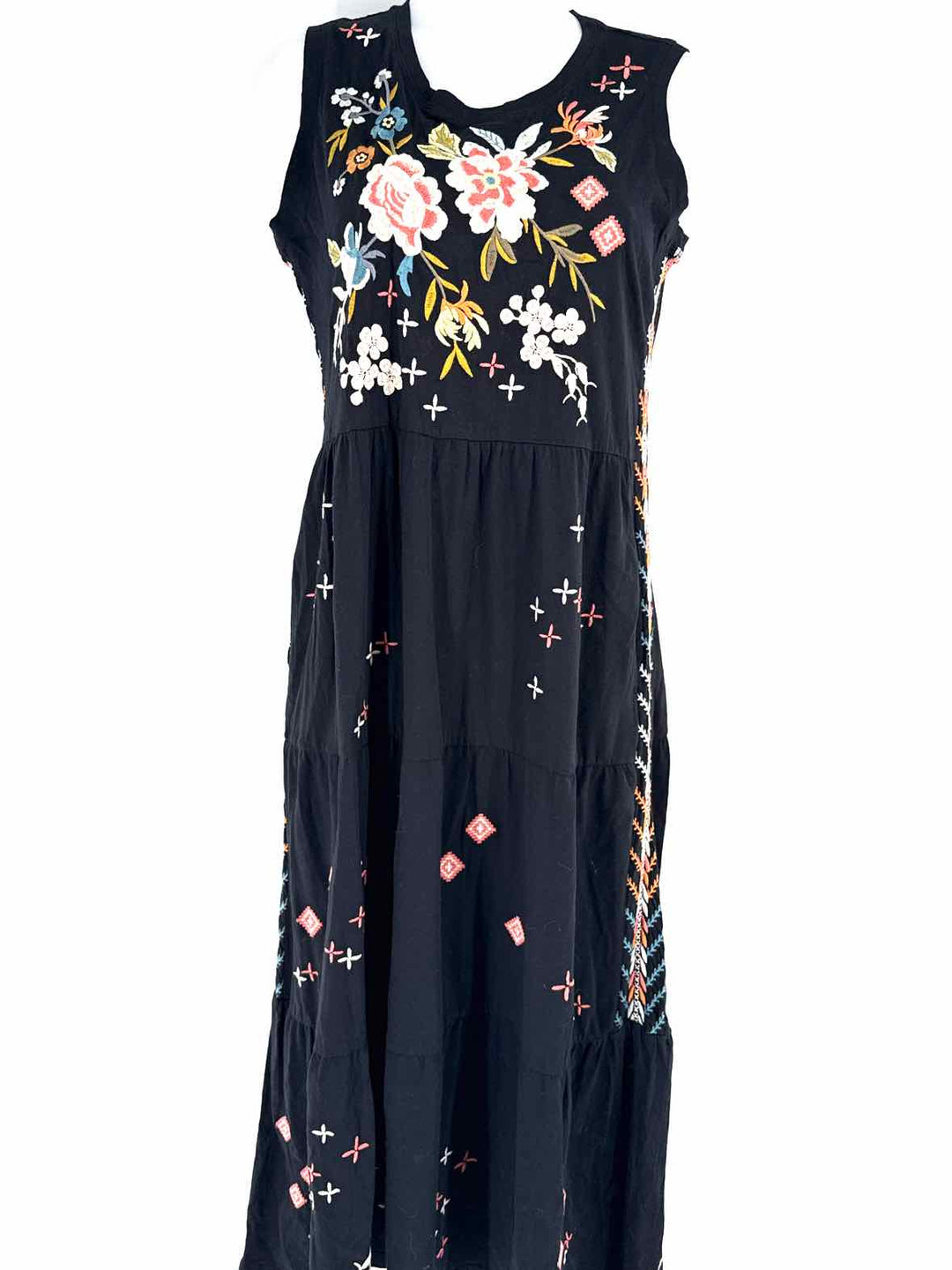 Size M Johnny Was Black Dress